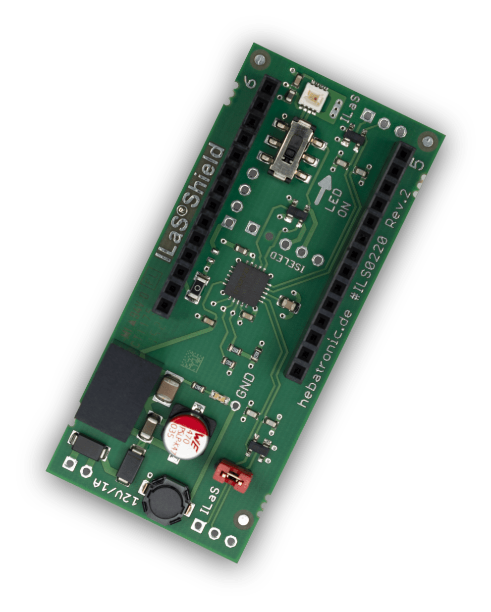 Hebatronic Produkt ILaS®-Shield Arduino kompatibel Modul für ISELED®uino